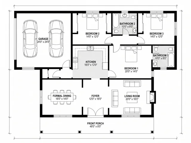 Floor Plan Creator: colonial closed